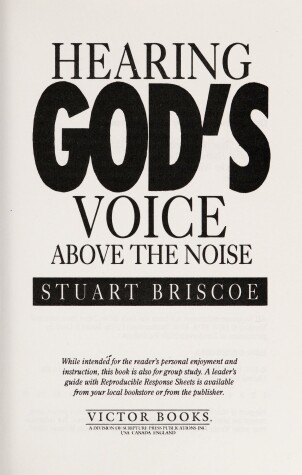 Book cover for Hearing God's Voice Above the Noise