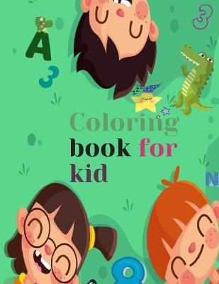 Book cover for Coloring book for kid