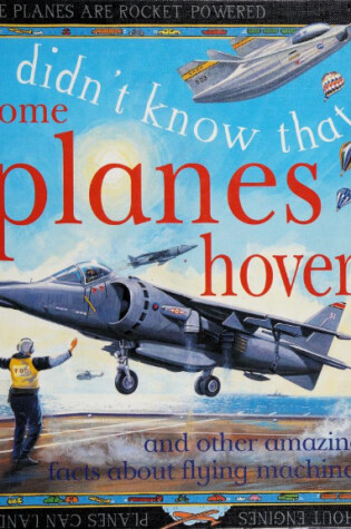 Cover of Some Planes Hover