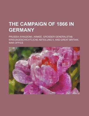 Book cover for The Campaign of 1866 in Germany