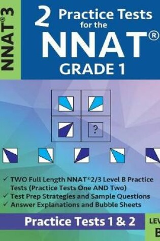 Cover of 2 Practice Tests for the Nnat Grade 1 -Nnat3 - Level B