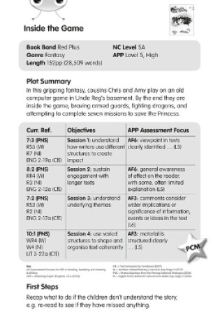 Cover of BC Red (KS2) +/5A Inside the Game Guided Reading Card