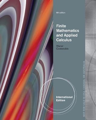 Book cover for Finite Mathematics and Applied Calculus, International Edition