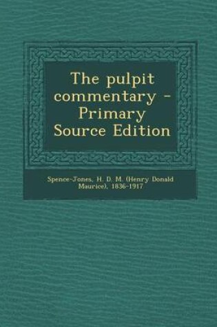 Cover of The Pulpit Commentary