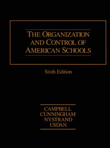 Book cover for The Organization and Control of American Schools