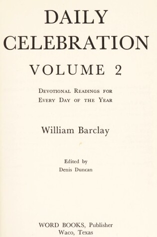 Cover of Every Day with William Barclay