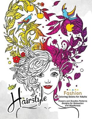 Book cover for HairStlye Fashion Coloring Books