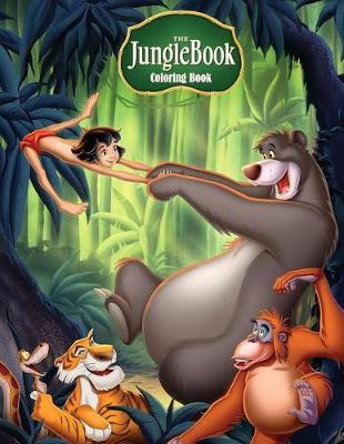 Book cover for The Jungle Book Coloring Book