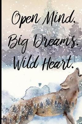 Book cover for Open Mind. Big Dreams. Wild Heart.