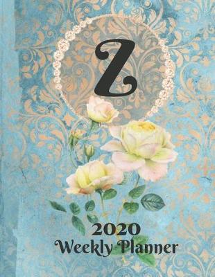 Book cover for Plan On It Large Print 2020 Weekly Calendar Planner 15 Months Notebook Includes Address Phone Number Pages - Monogram Letter Z