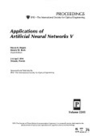 Cover of Applications of Artificial Neural Networks V