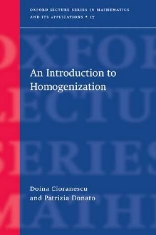 Cover of An Introduction to Homogenization