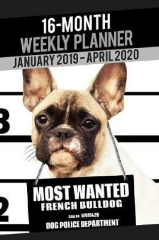 Cover of 2019-2020 Weekly Planner - Most Wanted French Bulldog (French Bull Dog)