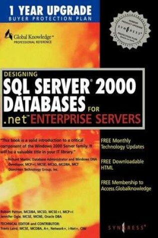 Cover of Designing SQL Server 2000 Databases
