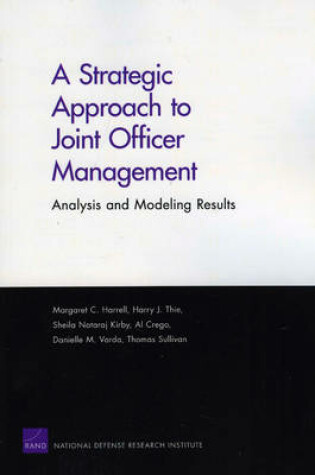 Cover of A Strategic Approach to Joint Officer Management