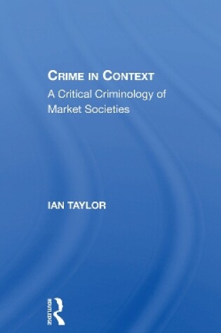 Cover of Crime In Context