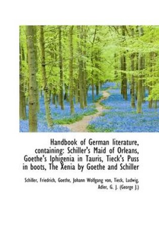 Cover of Handbook of German Literature, Containing