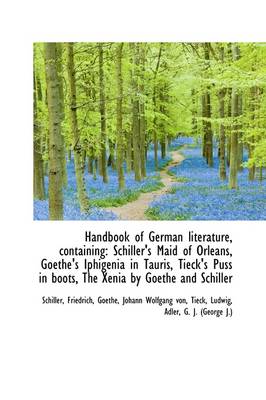 Book cover for Handbook of German Literature, Containing