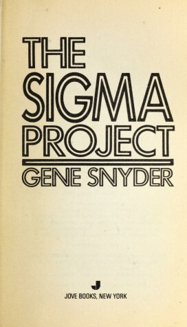 Book cover for The SIGMA Project