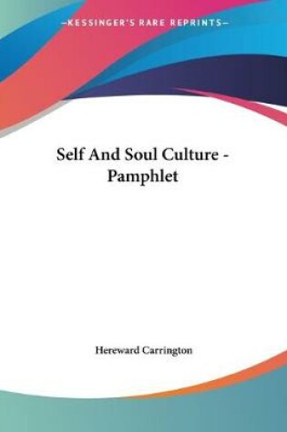 Cover of Self And Soul Culture - Pamphlet