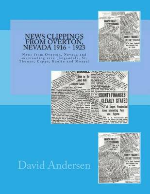 Book cover for News Clippings From Overton, Nevada 1916 - 1923