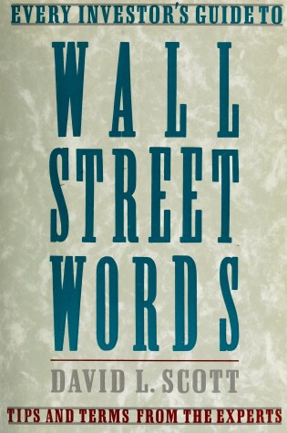 Cover of Wall Street Words Cloomp Tutor Smpl Disk