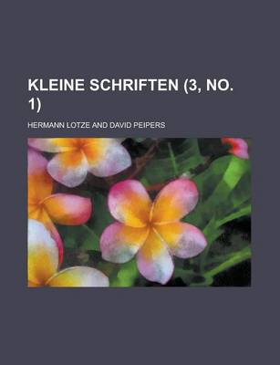 Book cover for Kleine Schriften