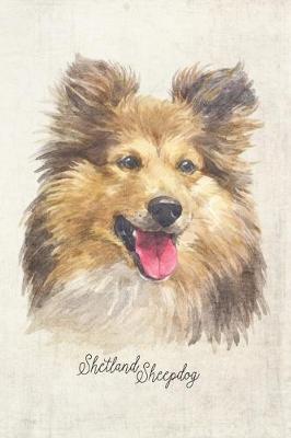 Book cover for Shetland Sheepdog Portrait Notebook