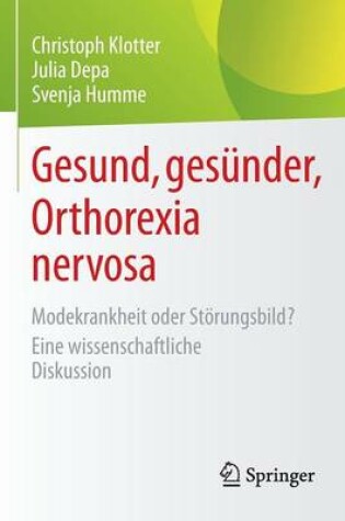 Cover of Gesund, gesünder, Orthorexia nervosa