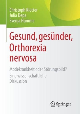 Book cover for Gesund, gesünder, Orthorexia nervosa