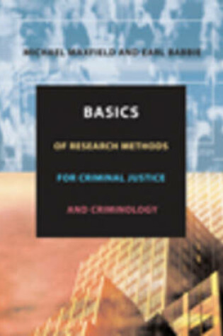 Cover of Basics of Research Methods for Criminal Justice and Criminology