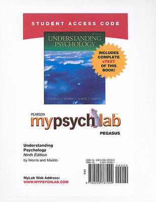 Book cover for MyLab Psychology  Pegasus with Pearson eText -- Standalone Access Card -- for Understanding Psychology