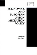 Book cover for Economics and European Union Migration Policies