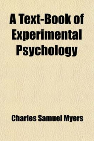 Cover of A Text-Book of Experimental Psychology