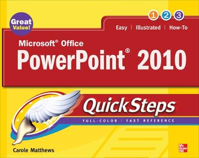 Book cover for Microsoft Office PowerPoint 2010 QuickSteps