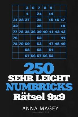 Book cover for 250 Sehr Leicht Numbricks Ratsel 9x9