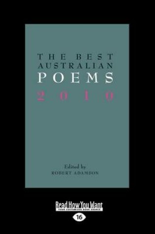 Cover of The Best Australian Poems 2010