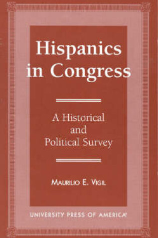 Cover of Hispanics in Congress