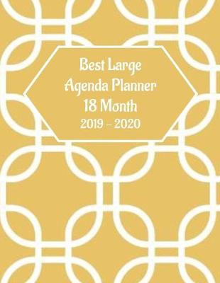 Book cover for Best Large Agenda Planner 18 Month