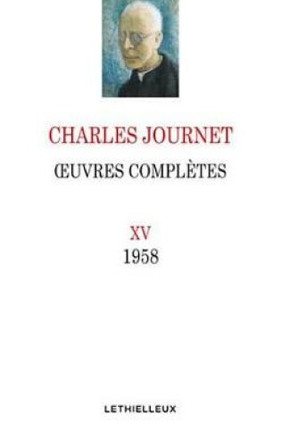 Cover of Oeuvres Completes, Volume XV