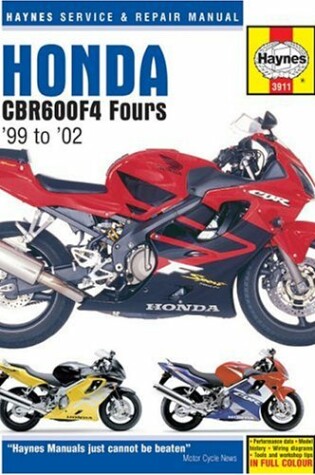 Cover of Honda CBR600F4 Fours Service and Repair Manual