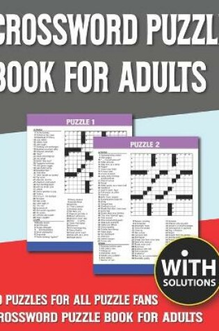 Cover of Crossword Puzzle Book For Adults