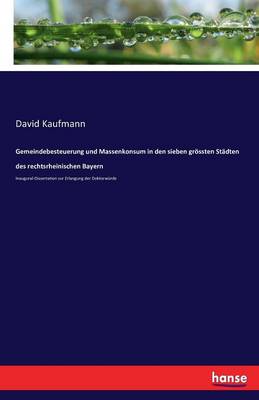 Book cover for Gemeindebesteuerung und Massenkonsum in den sieben gr�ssten St�dten des rechtsrheinischen Bayern