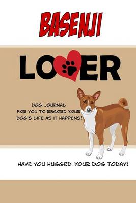 Book cover for Basenji Lover Dog Journal
