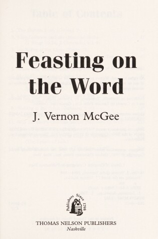 Cover of Feasting on the Word