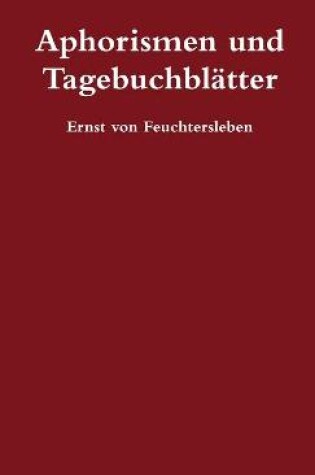 Cover of Aphorismen und Tagebuchblatter