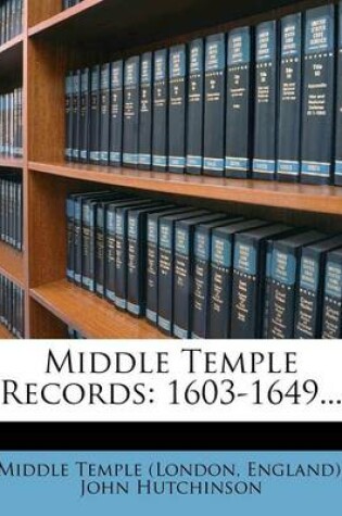 Cover of Middle Temple Records