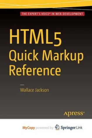 Cover of Html5 Quick Markup Reference