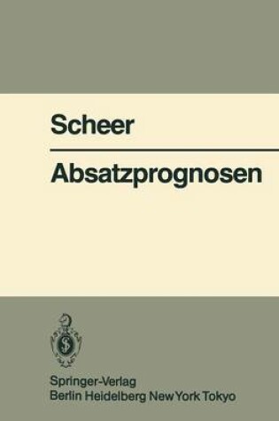 Cover of Absatzprognosen