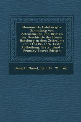 Cover of Monumenta Habsburgica